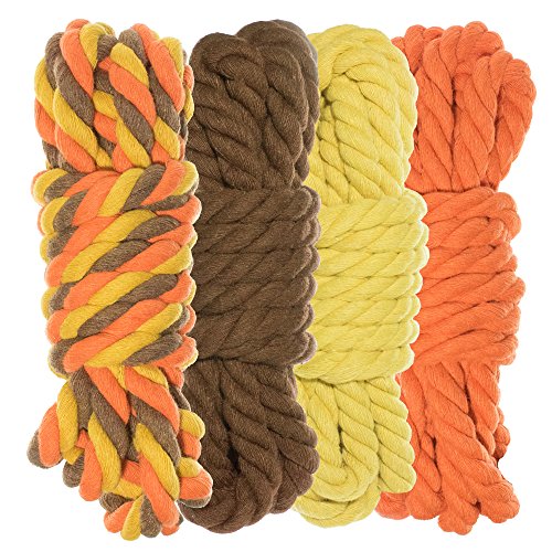 Twisted 3 Strand Natural Cotton Rope - Soft Knot Typing