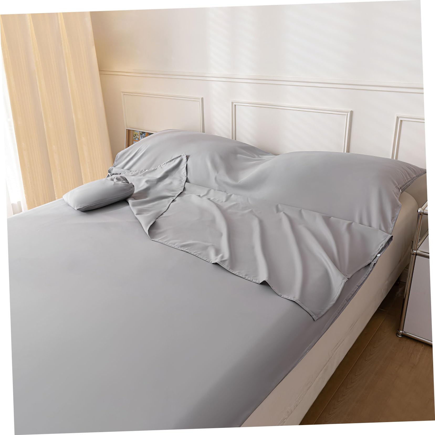 TOYANDONA Sábana para Saco de Dormir de Viaje para Hotel, Poliéster