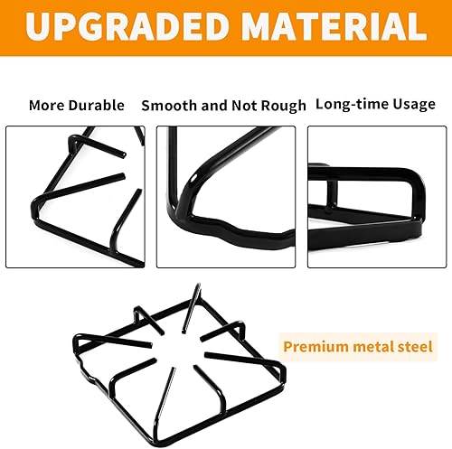 Miniatura 3 de WB31K10016 Grate Replacement Parts for GE Stove Parts Burner Grate WB31K10015 Stove Top Metal Steel grate for GE Cooktop Parts Kenmore Hotpoint Gas