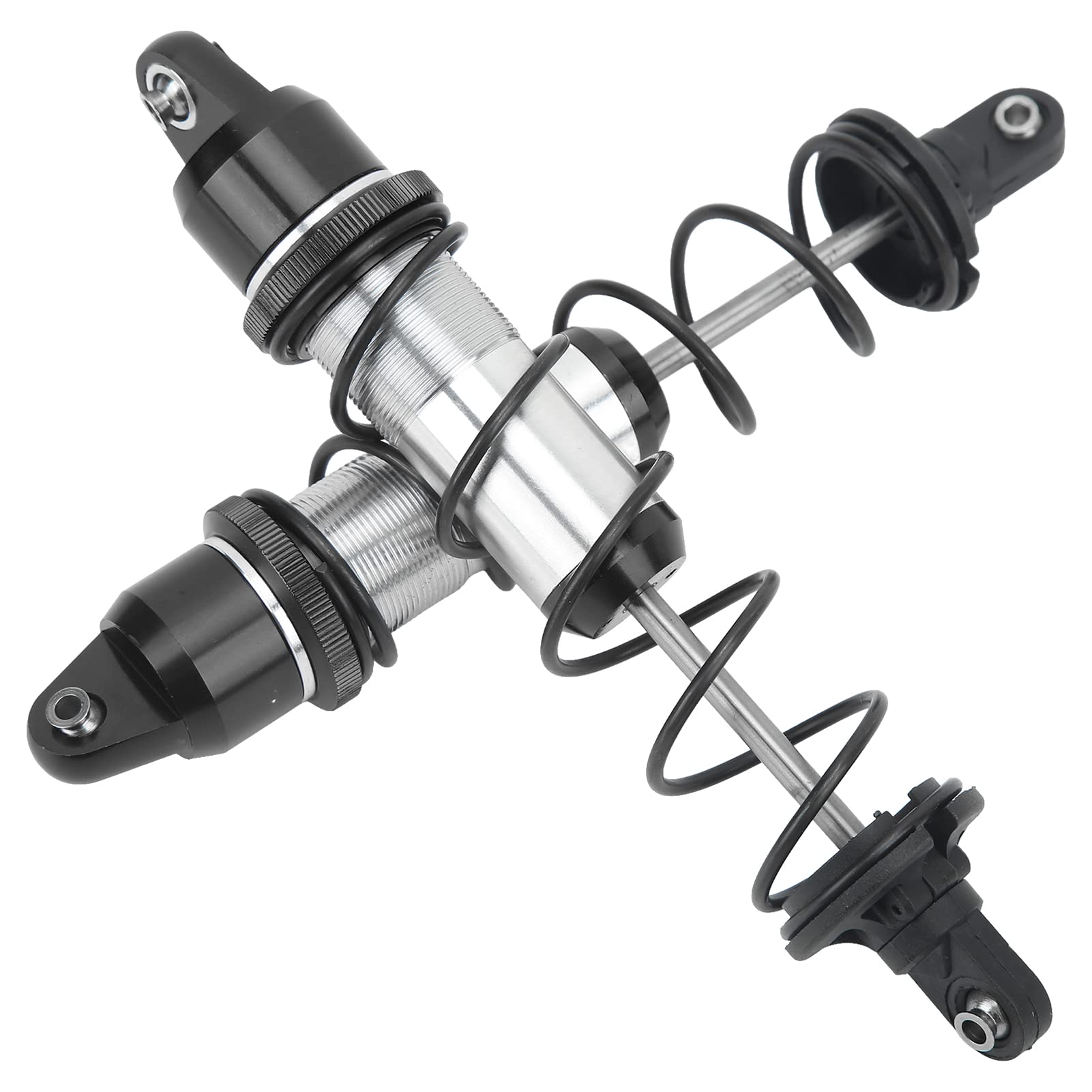 Cryfokt Amortyzator Wstrząsów RC Odporne na Warunki Atmosferyczne Amortyzatory Przednie 180 Mm do Samochodu 1/5 RC - 2 szt. (BLACK)