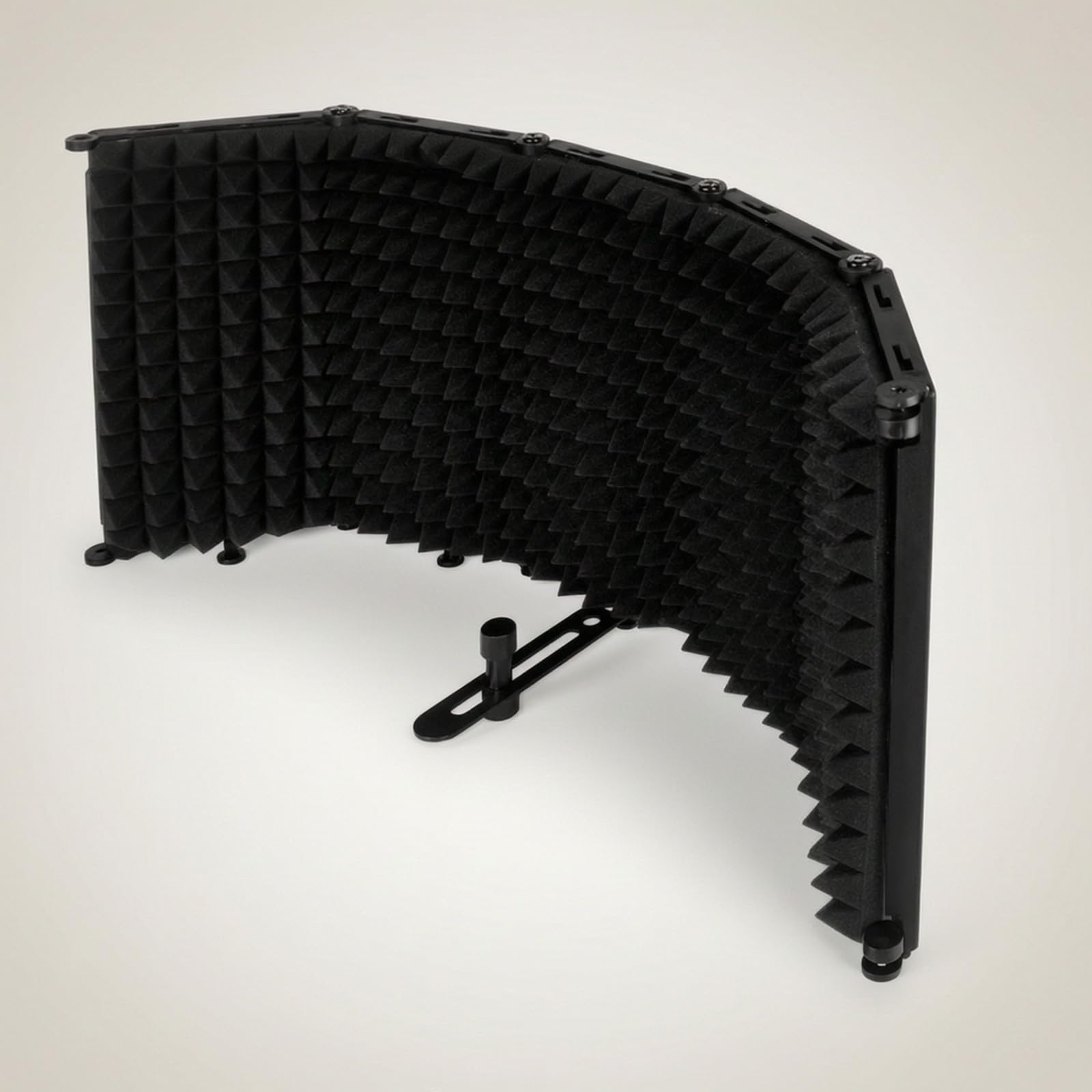 Pantalla Aislamiento Micrófono con Paneles Articulados Acústico Protector Aislamiento con Espuma Acústica para Podcasters
