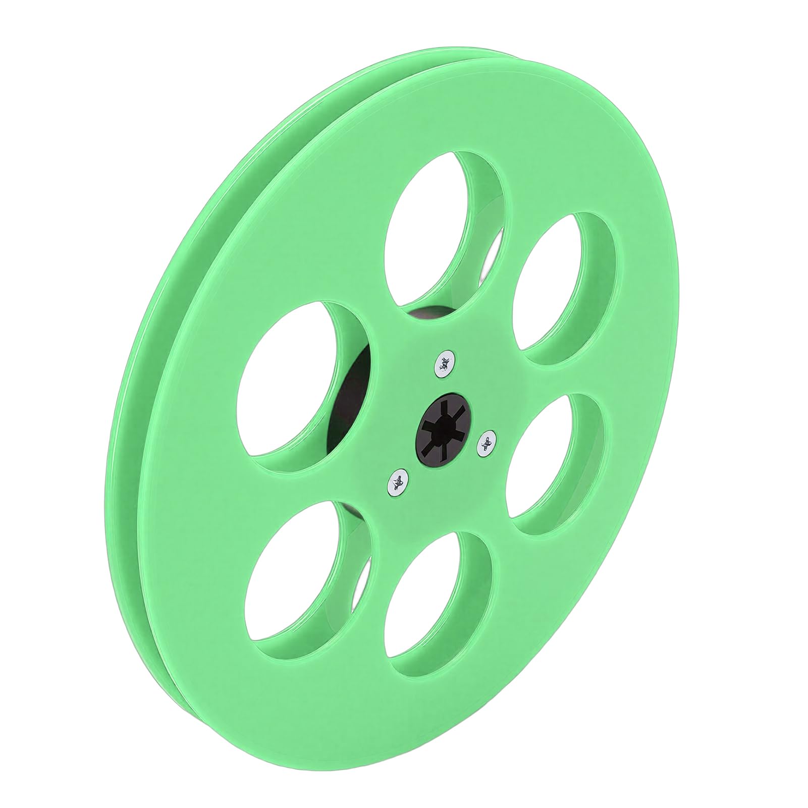 Generic 1/4 7 Zoll Robuste Leere Tonbandspule für Studer Take Up mit NAB-Nabenersatz, Premium-Tonbandspule für Aufnahmen, Passend für, ABS-Material (GREEN)