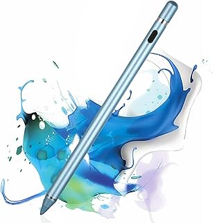 Stylus Pens for Touch Screens,Stylus Pencil Compatible for Apple,Universal Fine Point Stylus for iOS/Android Smartphone and Tablets,Active Stylus Stylist Pen Pencil for Precise Writing/Drawing (Blue)