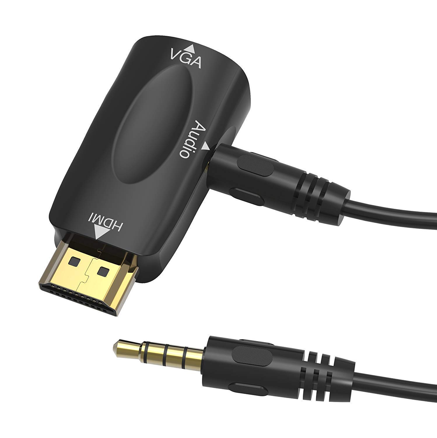 Wefly 1080p HDMI to VGA Adapter Converter with Audio Cable Male to Female for Computer, Laptop, HDTV PC/TV/Xbox 360 PS3-image-27