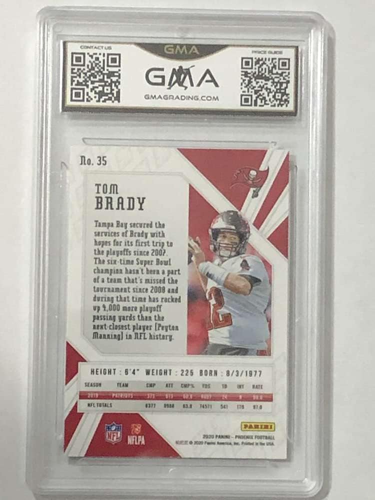 2020 Phoenix Football #35 Tom Brady Tampa Bay Buccaneers GMA 10 Panini Trading Card (Serial Number May Vary)