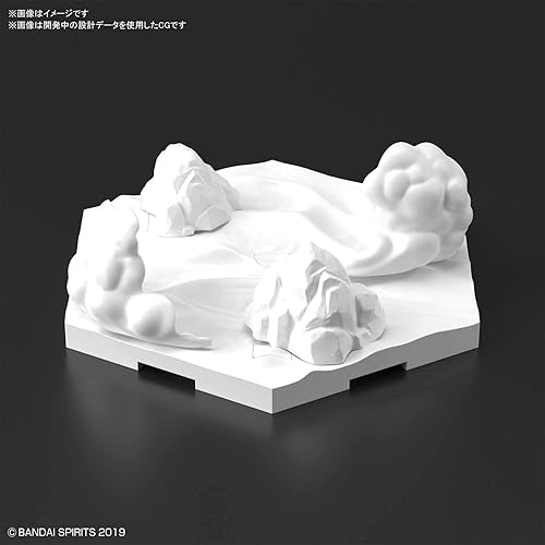 Miniatura 3 de Bandai Hobby - Misiones de 30 minutos - #03 Personalizar Base de escena (Snowfield Ver.) 30 MM 1/144 Kit de modelo