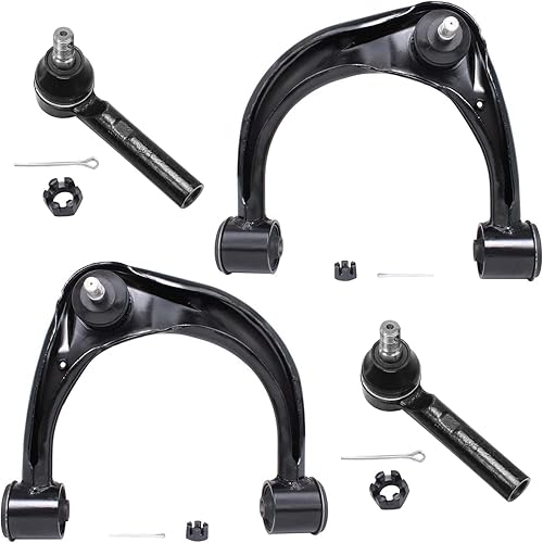 Miniatura 92 de Detroit Axle - Kit de brazos de control delanteros de 4 piezas para Nissan Cube 2009-2014, Nissan Versa 2007-2012 2 brazos de control inferiores con