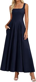 PRETTYGARDEN Cocktail Dresses for Women Formal 2026 Summer Sleeveless A Line Long Flowy Spring Wedding Guest Party Midi Dress