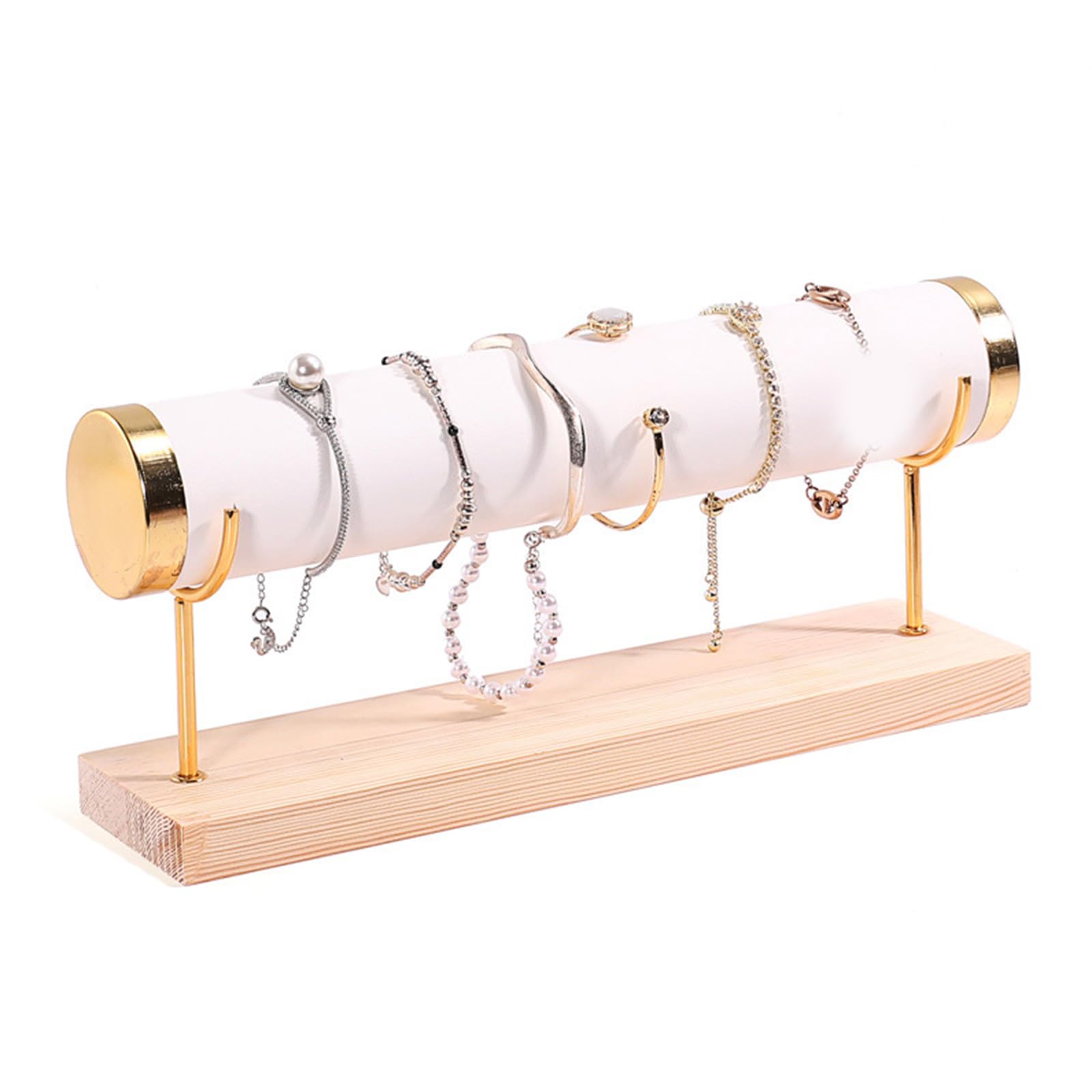 RAFGALDEX Stylish Wood Jewelry Display Stand Bracelets Storage Stand Watches Display Organizers Suitable for Jewelry Shop and Home