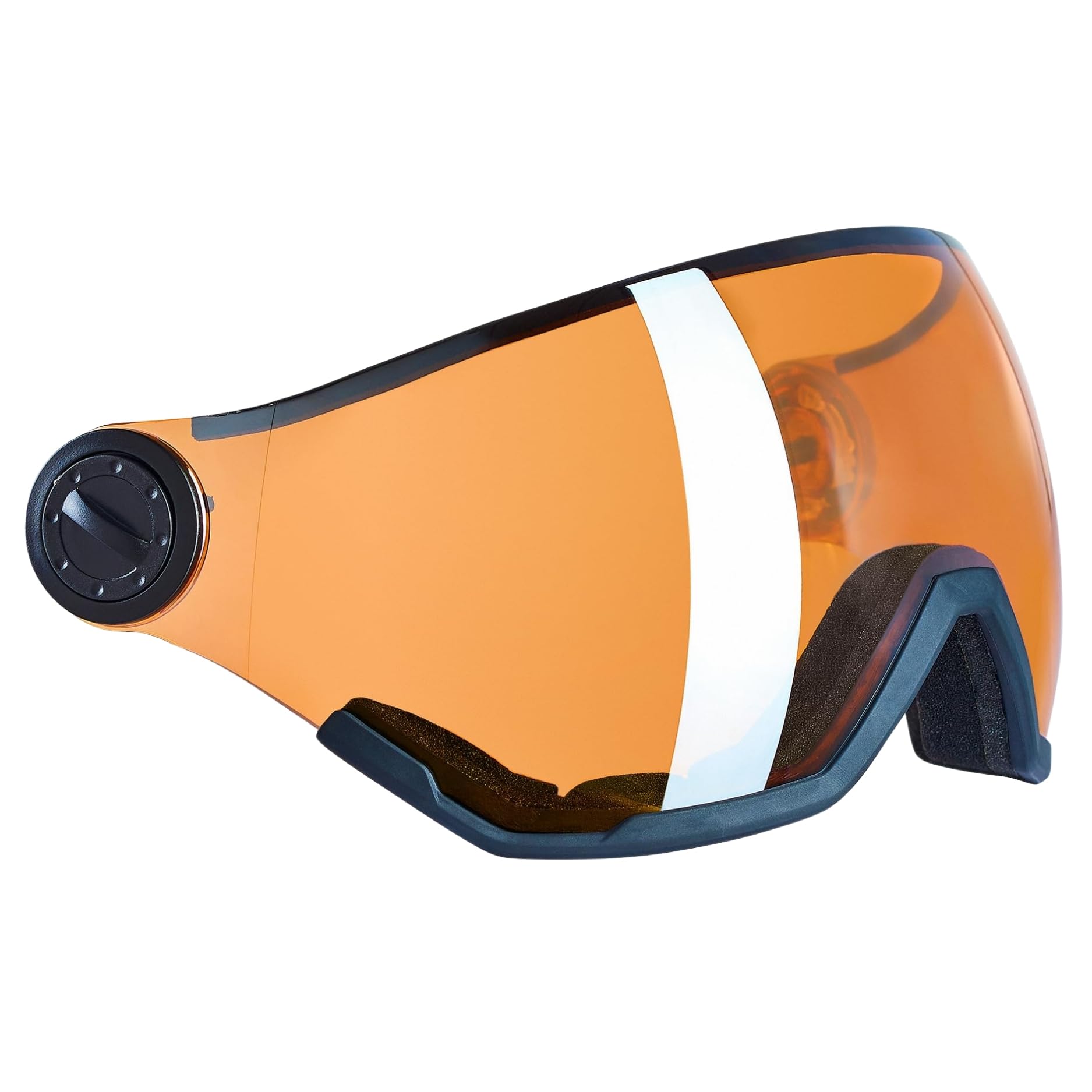 BLACK CREVICE Ersatzvisier mit Vollschutz I Skihelm-Ersatzvisier für Skihelm Arlberg & Gstaad & Saalbach & Silvretta I 5 Farben I Skihelm-Visier mit Anti-Fog-Beschichtung & UV 400 Schutz