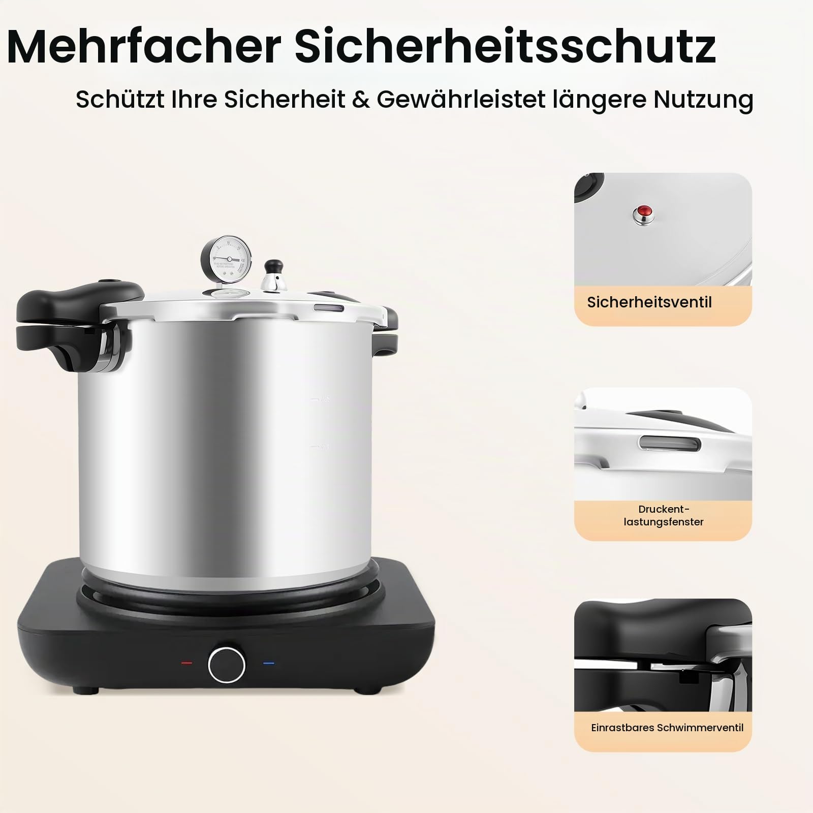 22L Schnellkochtopf 23Qt Aluminiumlegierung pressure cooker