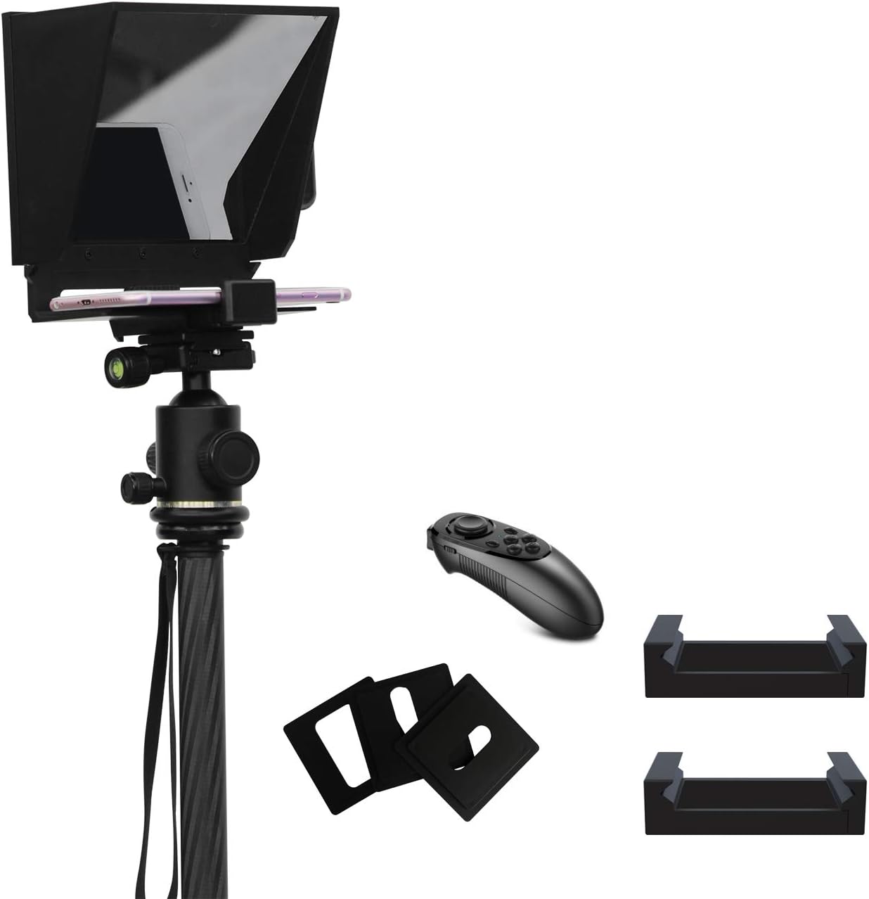 Best Seller Teleprompter for Phone and DSLR Camera DV Camcorder Portable Prompter with Remote Control Hot Deals Teleprompter for Phone and DSLR Camera DV Camcorder Portable Prompter with Remote Control
