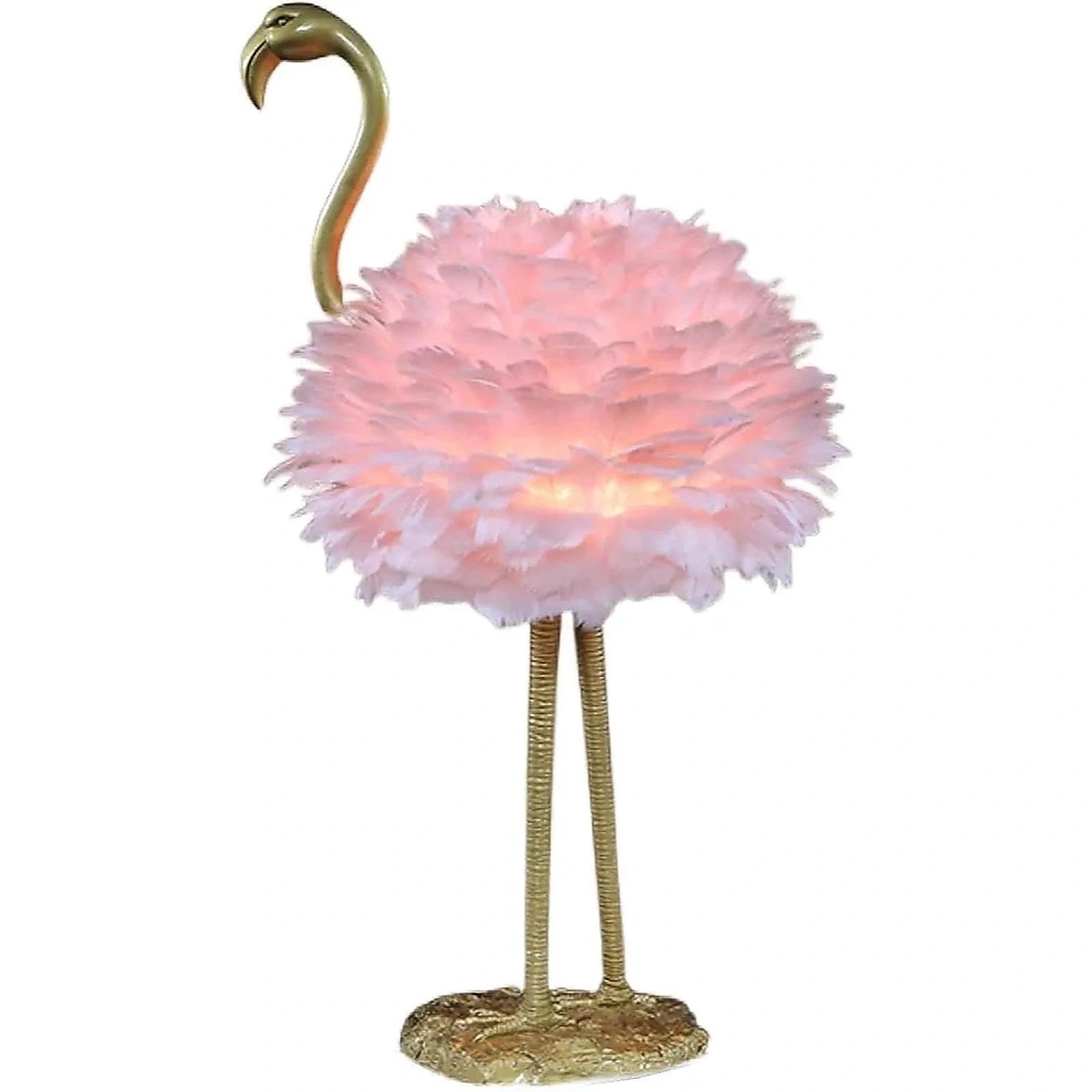Lampada da tavolo a forma di piuma con telecomando, luce da scrivania a LED rosa per decorazione camera da letto, illuminazione estetica da comodino per camera da letto o soggiorno delle ragazze