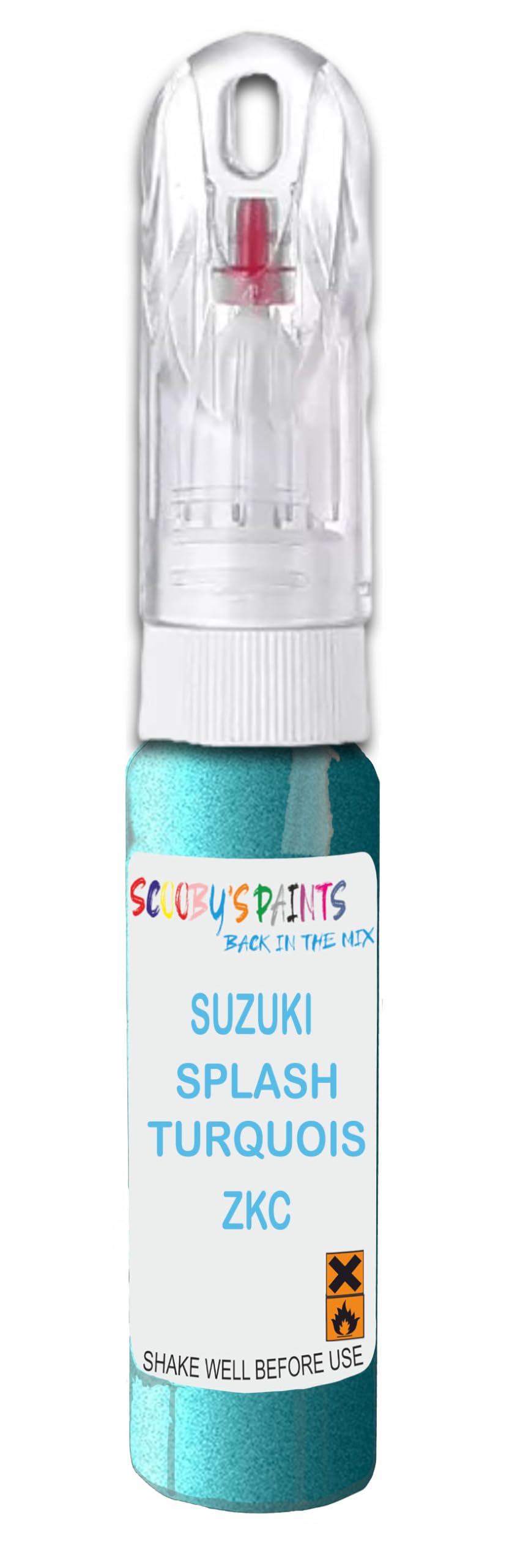 SCOOBYS PAINTS BACK IN THE MIXPaint Touch Up Pen For Suzuki Splash Turquoise Zkc Scratch Removal Car Repair