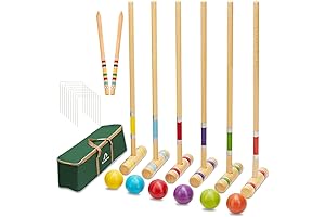 ApudArmis Six Player Croquet Game Set: The Ultimate Precision Challenge