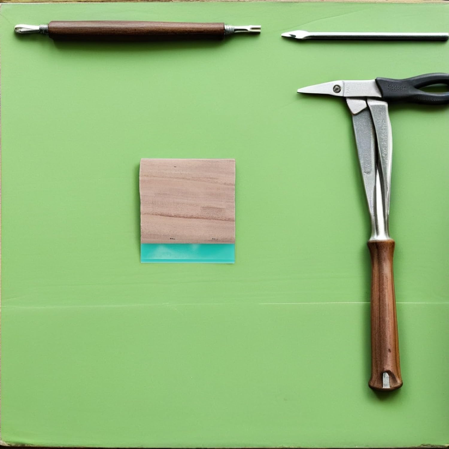 Wooden Printing Squeegee for Screen Printing, Sharp Edge Tool