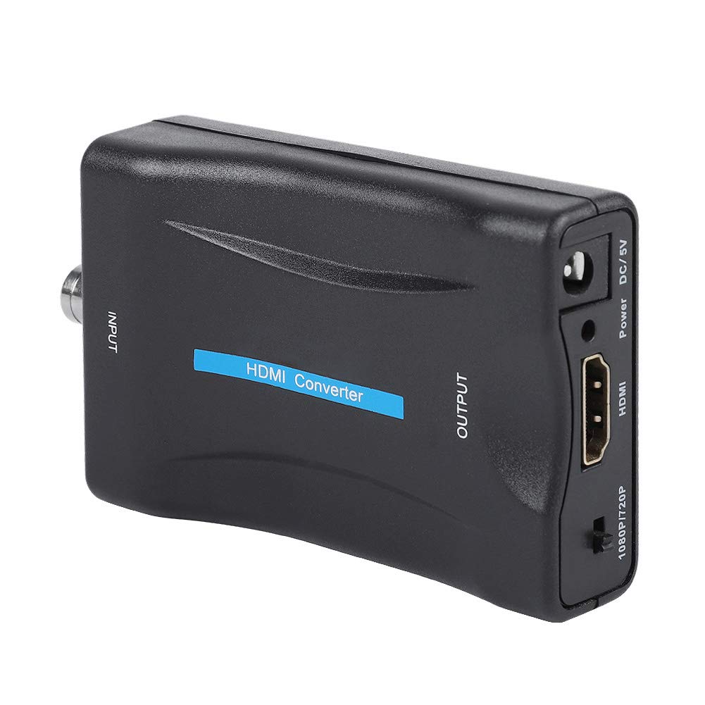 Tangxi Convertitore Video da BNC a HDMI HD 1080P/720P, Scatola Adattatore BNC a HDMI, Video Converter, Monitor per DVD/Decodificatore HD/Decoder/Macchina da Gioco
