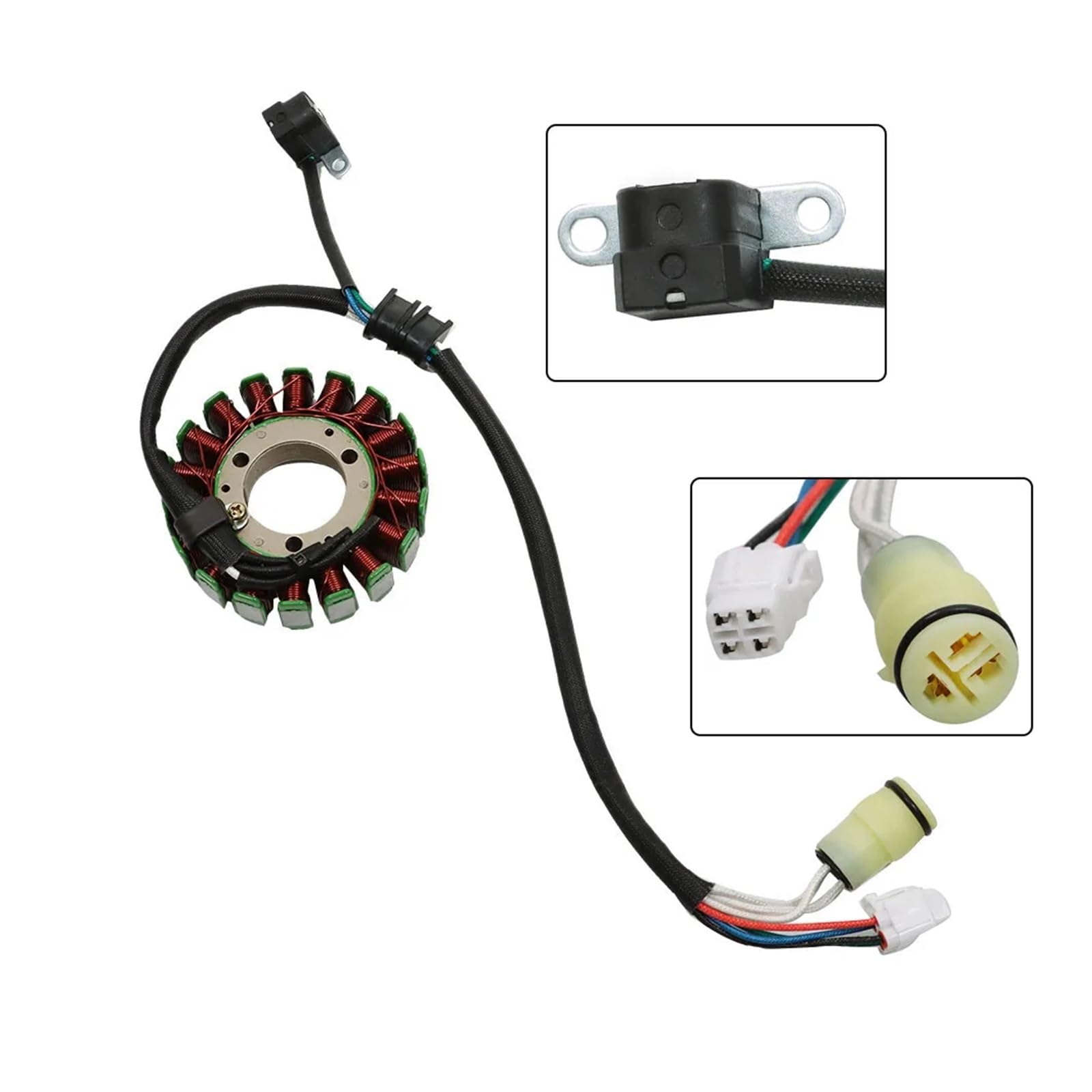 Moto Bobina Accensione Per Raptor 660 YFM660 2001 2002 2003 2004 2005 Statore/Regolatore Raddrizzatore/Bobina Accensione Bobina Accensione Sostituzione