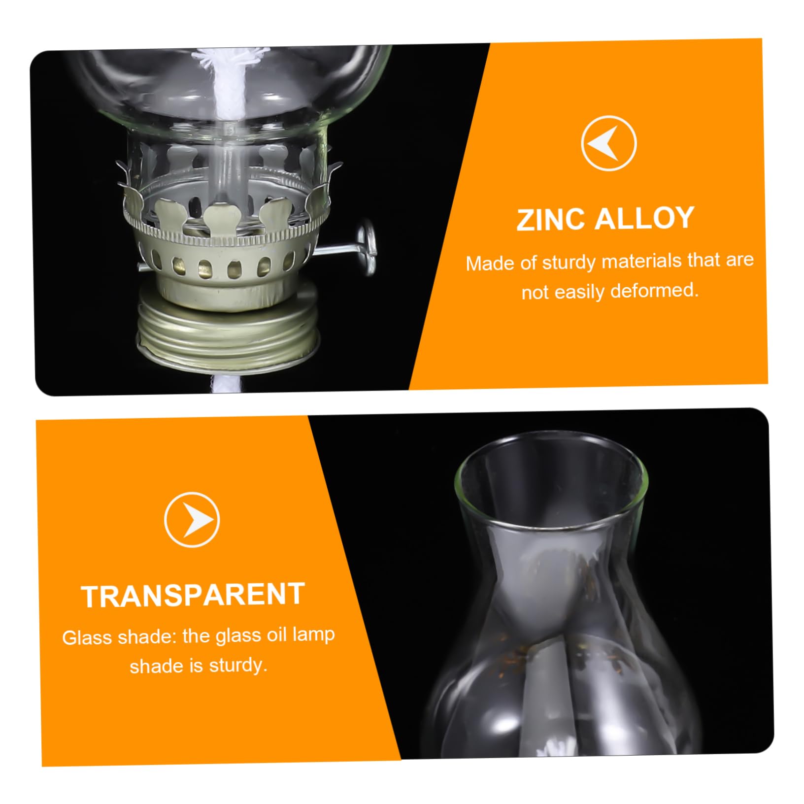 Lampe à Huile Verre Et Métal époque Directoire