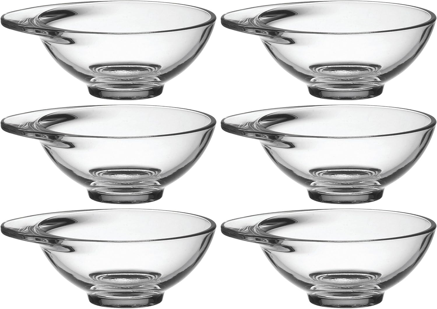 Bormioli Rocco Quattro Stagioni 3.36550 Glass Food Sharing / Dipping Bowls (6)