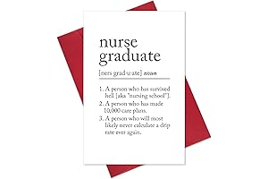 Funny Nurse Graduate Definition Greeting Card