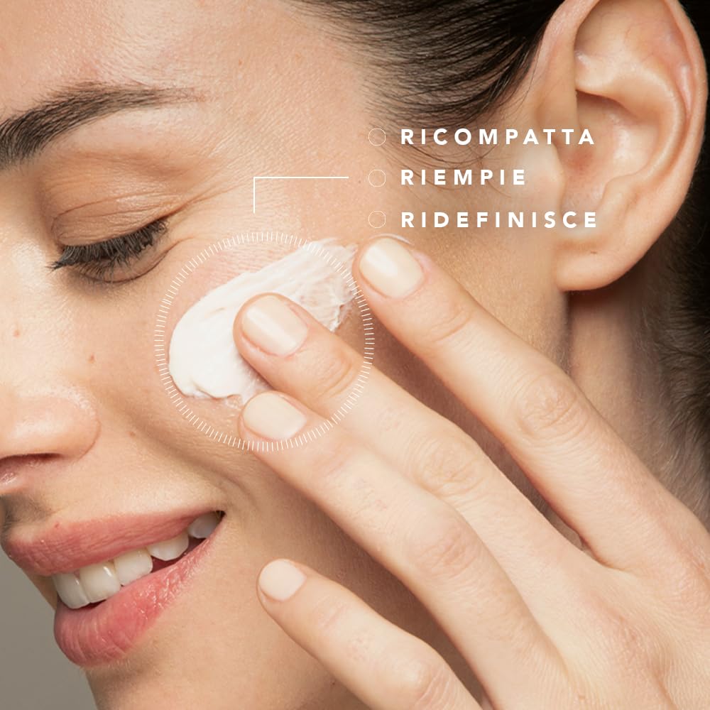 Somatoline SkinExpert, Volume Effect Crema Viso Riparatrice Notte, Trattamento Viso Rimodellante Antirughe con Biopeptidi, 50ml
