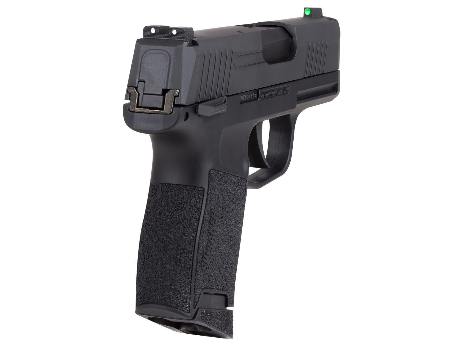 Sig Sauer P365 4.5mm Steel BB Cal. CO2-Powered Semi-Automatic Air Pistol - 20rd BB Magazine & Green High Visibility 3-Dot Fixed Sights Included