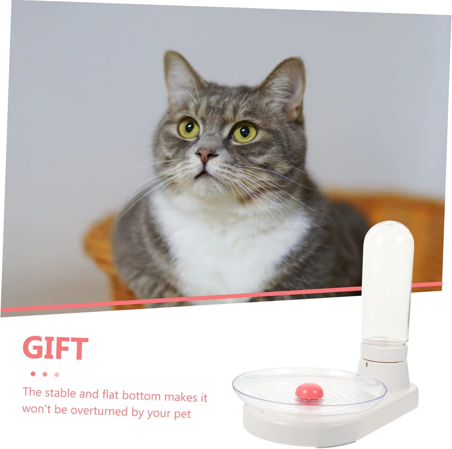 ORFOFE Automatic Pet Water Dispenser Sufficient Capacity Lightweight Drinking Fountain for Cats and Dogs Compact Design for Easy Placement Any Space