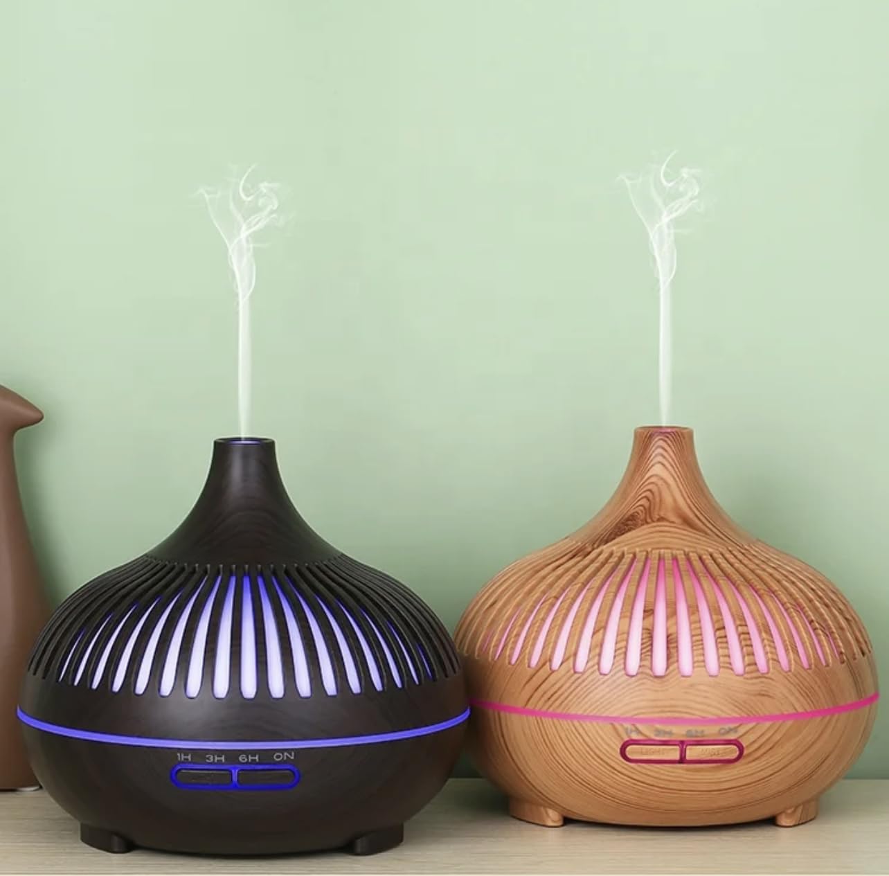 History Lifestyle 550ml Essential Oil Diffuser, Premium 5 in 1 Ultrasonic Aromatherapy Scented Oil Diffuser Vaporizer Humidifier, Timer and Auto-Off,7 LED Light-Color