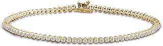 10K Solid Gold Tennis Bracelet, 0.72 carat total weight Canadian Diamond Tennis Bracelet (I1/GH) | POLAR LIGHT DIAMONDS
