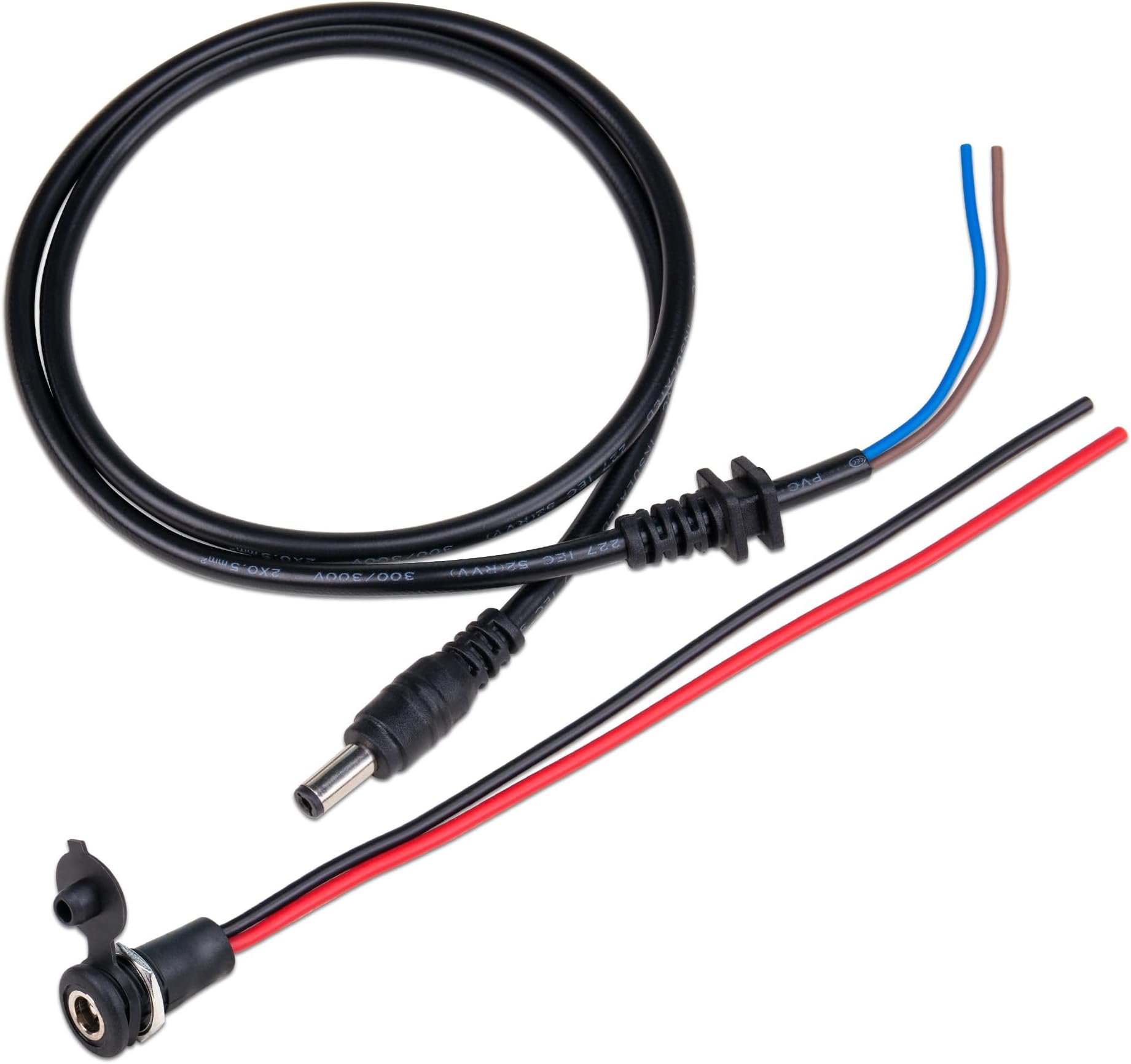 SaiDian 1Set Charging Wire 2.1mm DC Connector for 36V 48V 60V Electric Ebike Battery