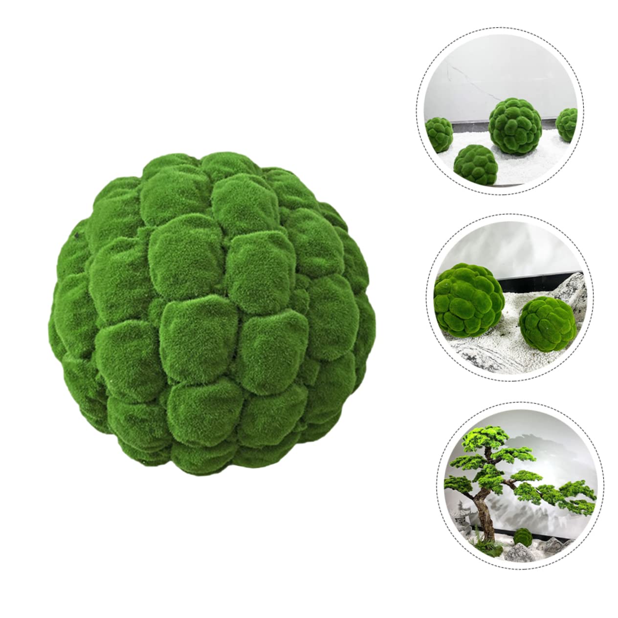 ABOOFAN 3 Pezzi di Muschio Verde Artificiale Muschio Decorativo per Centrotavola Muschio Finto Stabilizzato per Ciotola Muschio Decorativo per Paesaggio