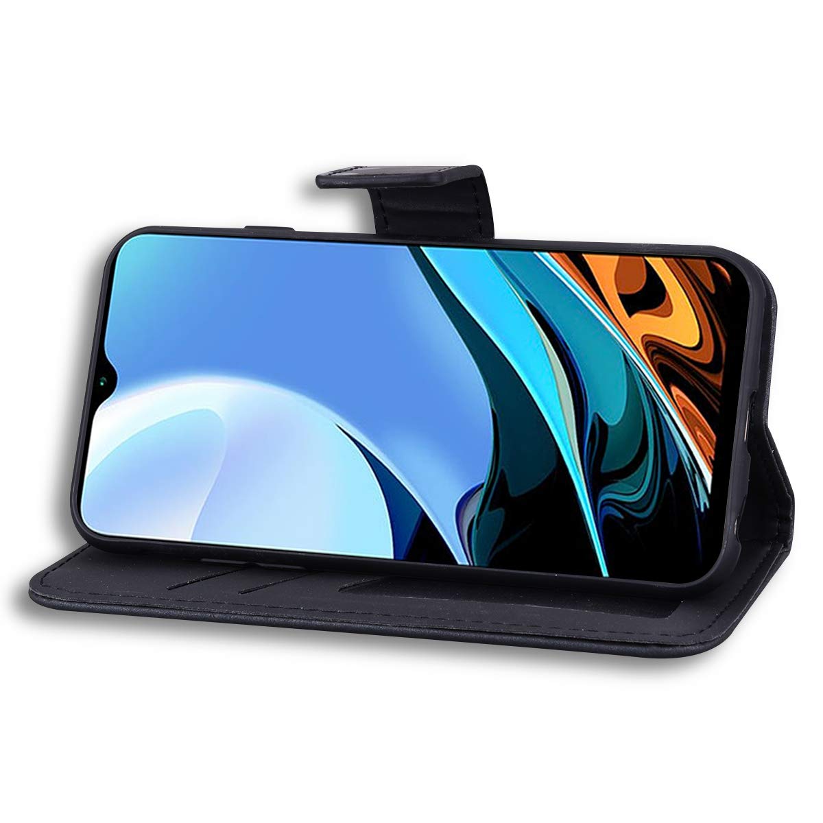 COVER FLIP A LIBRO per XIAOMI REDMI 9T CUSTODIA PORTAFOGLIO MAGNETICA