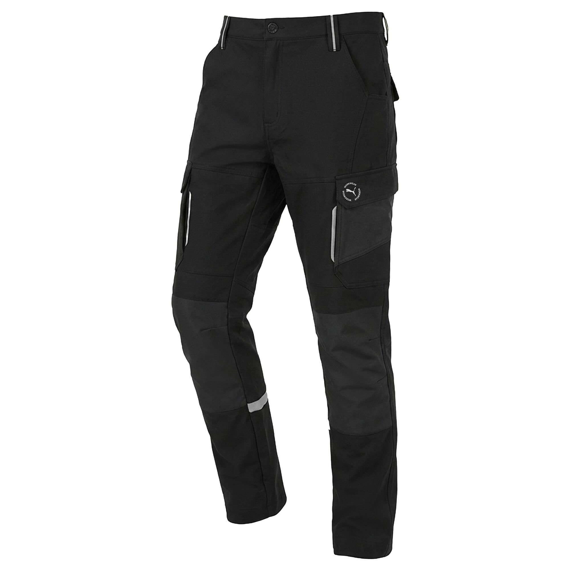 PUMA Workwear Arbeitshose Herren - Mit 4-Wege Stretch - Robuste Hose mit verstärktem Kniebereich und Gummizug im Bund - Erhöhtes Rückenteil - Bundhose mit verlängerbarem Hosensaum