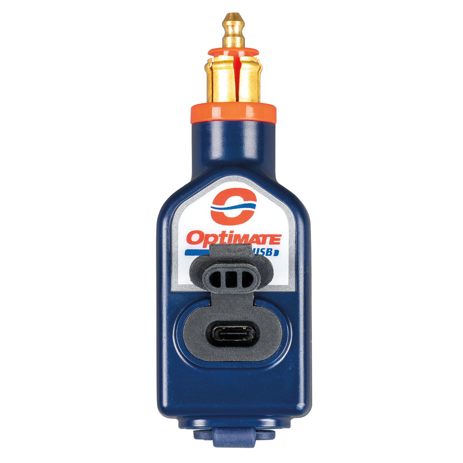OptiMate USB O-119 - Caricabatterie USB A e C a doppia uscita da 3300 mA, resistente alle intemperie, con spina BIKE (adatto a BMW, Triumph, Ducati Multistrada)