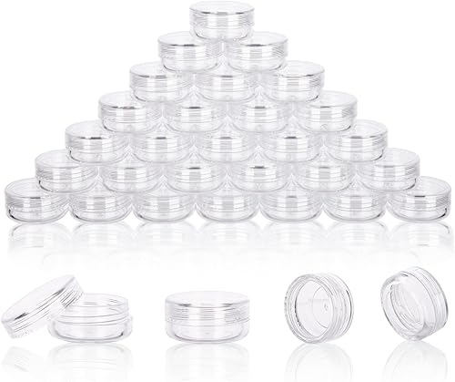 Miniatura 9 de Contenedor de bálsamo labial de 3 g, 25 unidades de pequeños contenedores de maquillaje para viajes con tapas