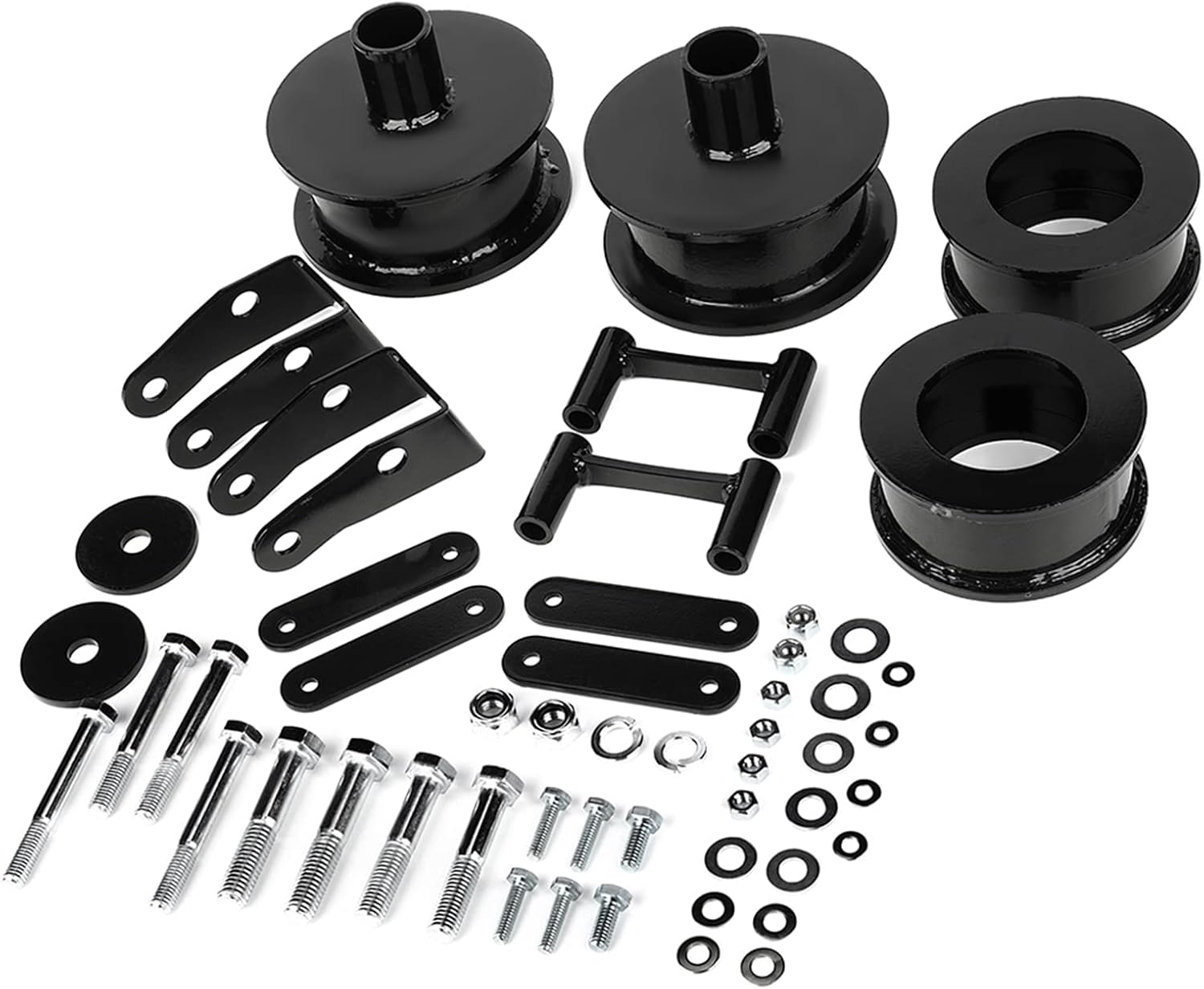 FINDAUTO 2.5" Front and 2" Rear Leveling Lift Kits Fit for Jeep Wrangler (2007-2018) for Wrangler JK (2018-2018) 2.5 Inch/2 Inch Front/Rear Strut Spacer Suspension Lift Kits Lift Spacers