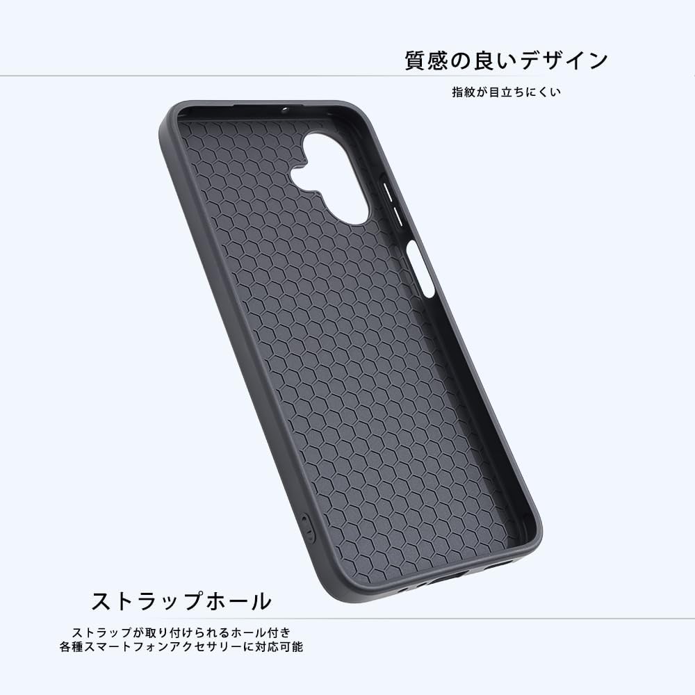 レイアウト Layout Galaxy A25 5G Like Standard Maru Pietra Shockproof Bumper Mat Hybrid Case/Matte White RT-GA25K6TB/MW