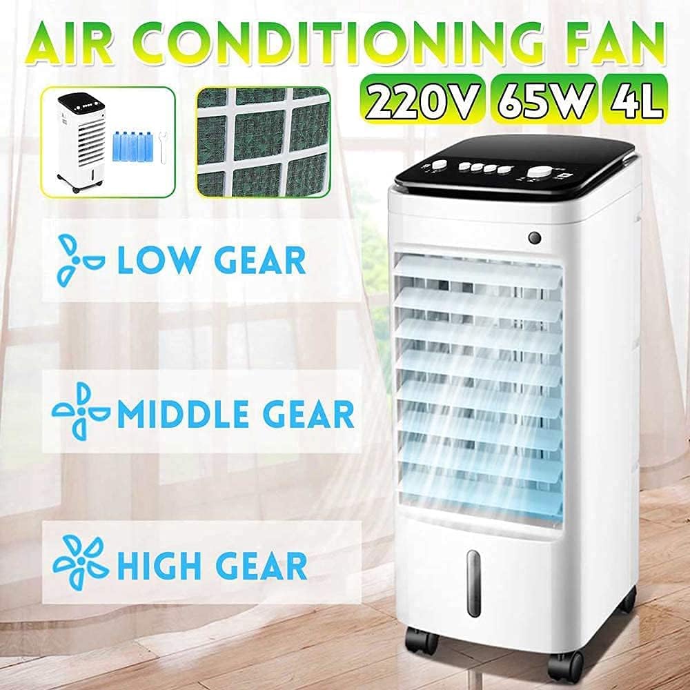 Air Cooler for Home Office Evaporative Coolers 65W Portable Air Cooler with Remote Control Quiet Bladeless Electric Fan Evaporative Cooler 3 Step Adjustment 8 Hour Timer for Home Office
