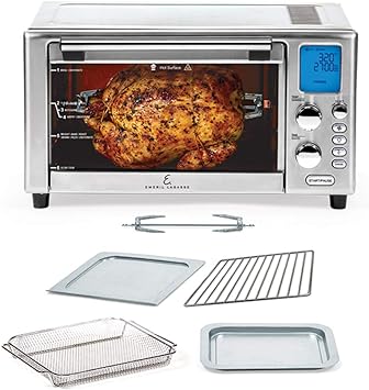 photo Emeril Lagasse 4-Quart Air Fryer Manual emeril lagasse power airfryer 360 better than convection ovens hot air fryer oven toaster oven bake broil slow cook and more food dehydrator