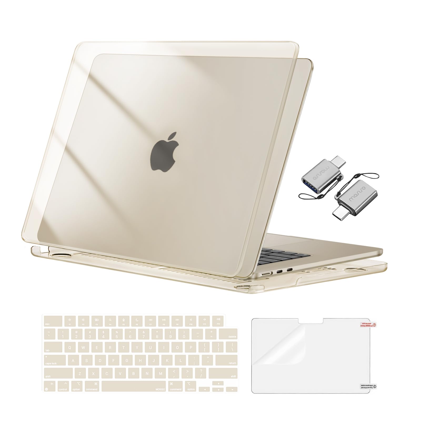 MOSISO Compatible with MacBook Air 15 inch Case M5 2026 M4 M3 M2 2025-2023