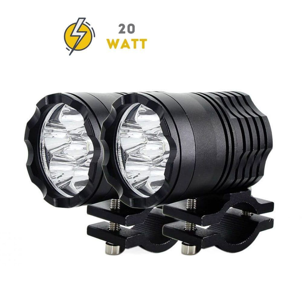 Fighter S 20W Çakarlı Motosiklet Led Sis Farı