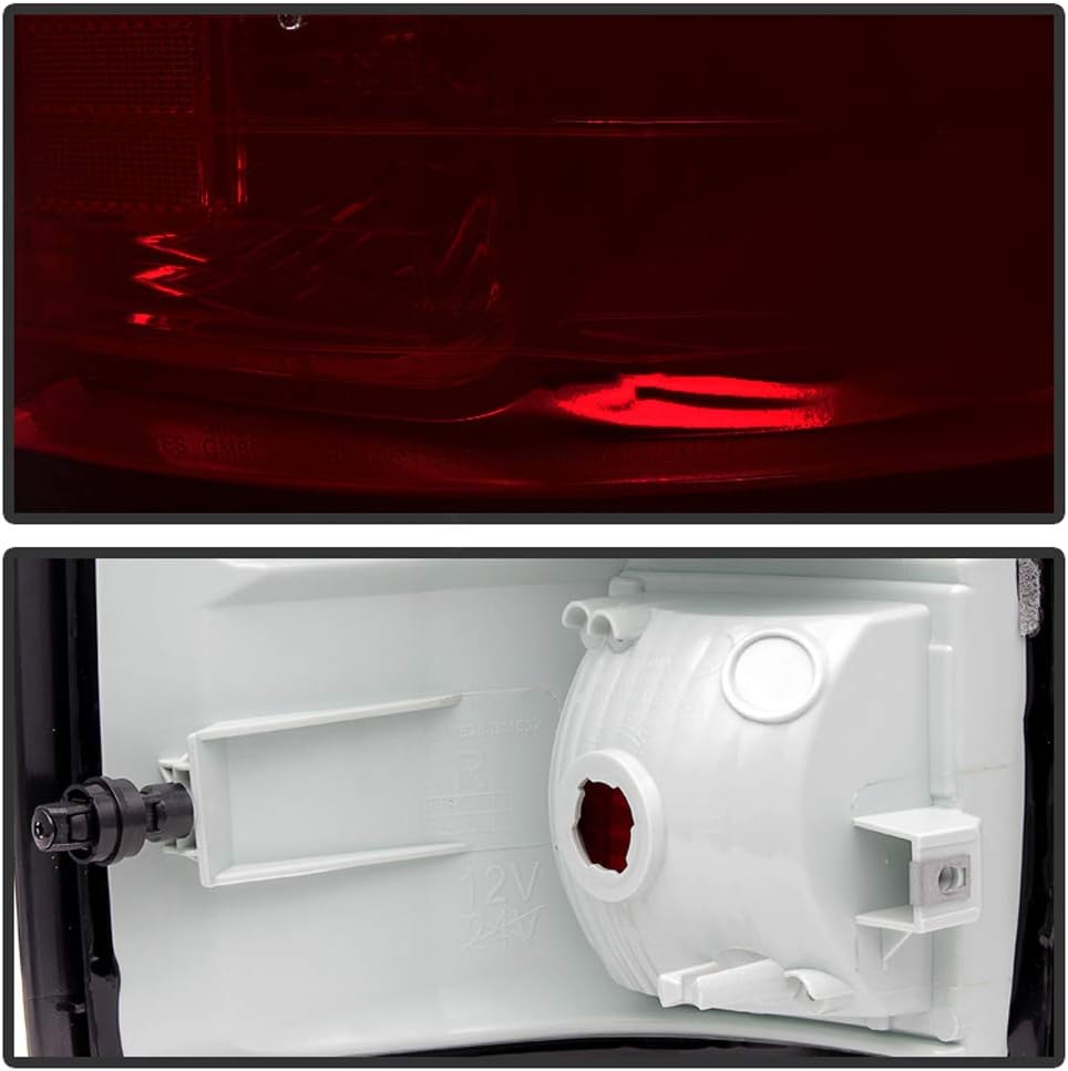 ACANII - For Red Smoke 2014 2015 2016 2017 2018 GMC Sierra 1500 Tail Lights Brake Lamps Left+Right