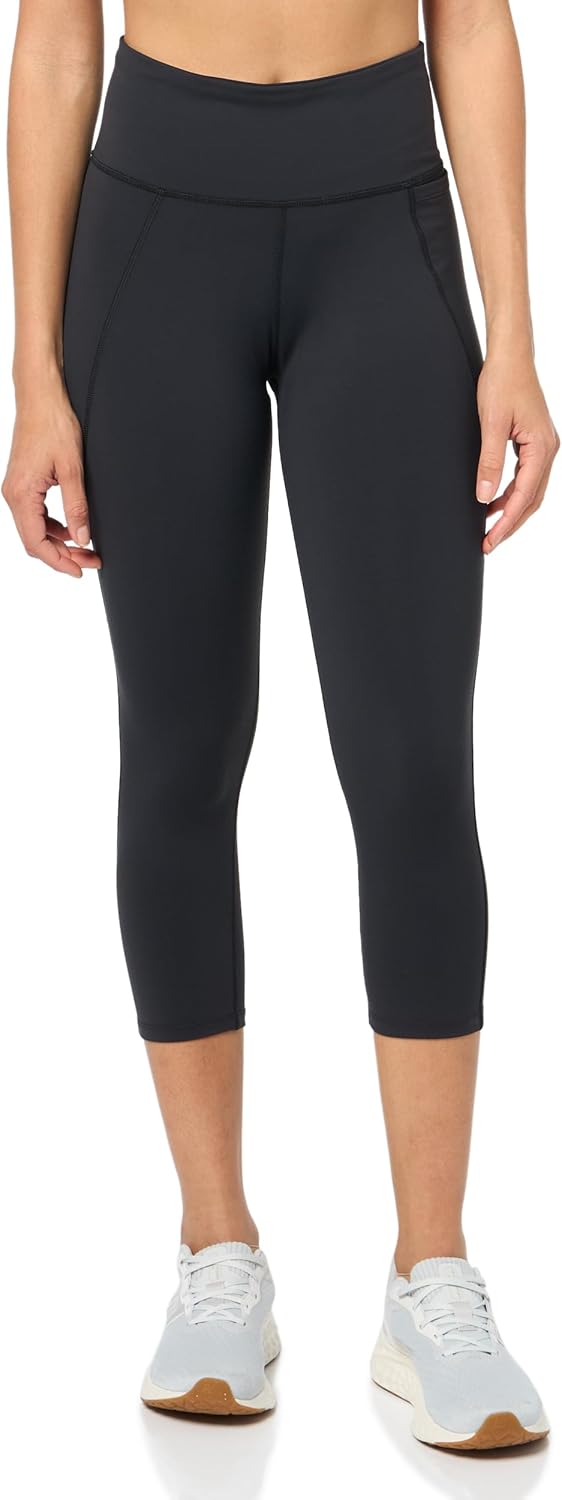 Reebok Womens Lux High-Rise Capri Leggings