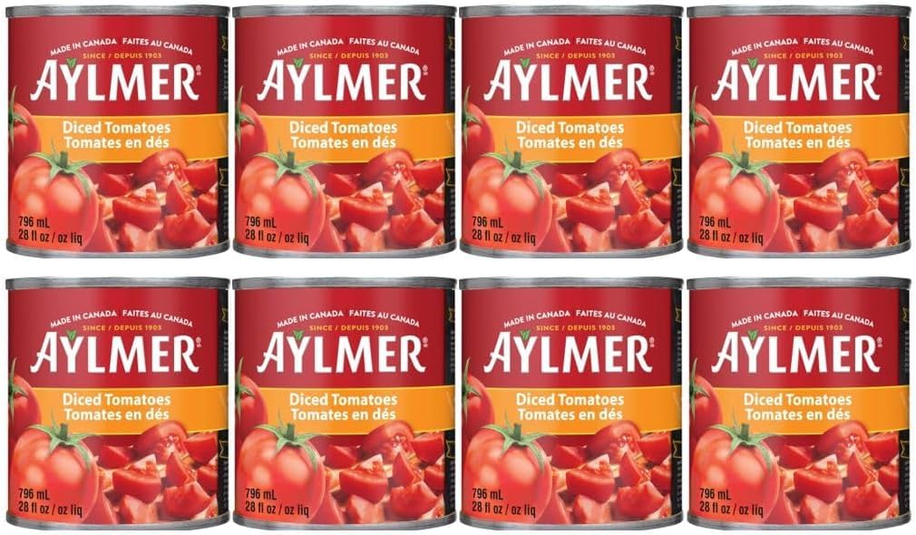 Aylmer Diced Tomatoes, 796 ml, Pack of 8 - 2