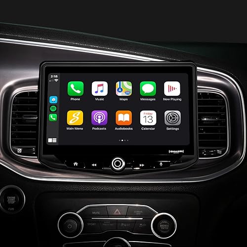 STINGER Challenger, Charger, Chrysler 300 (2015-2023) Kit de repuesto estéreo de radio de 10 pulgadas HEIGH10, certificado Apple CarPlay, Android
