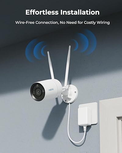 Miniatura 4 de REOLINK Sistema de cámara de seguridad inalámbrica 4K, 4 cámaras WiFi 6 enchufables para exteriores 4K8MP, visión nocturna a color, detección de