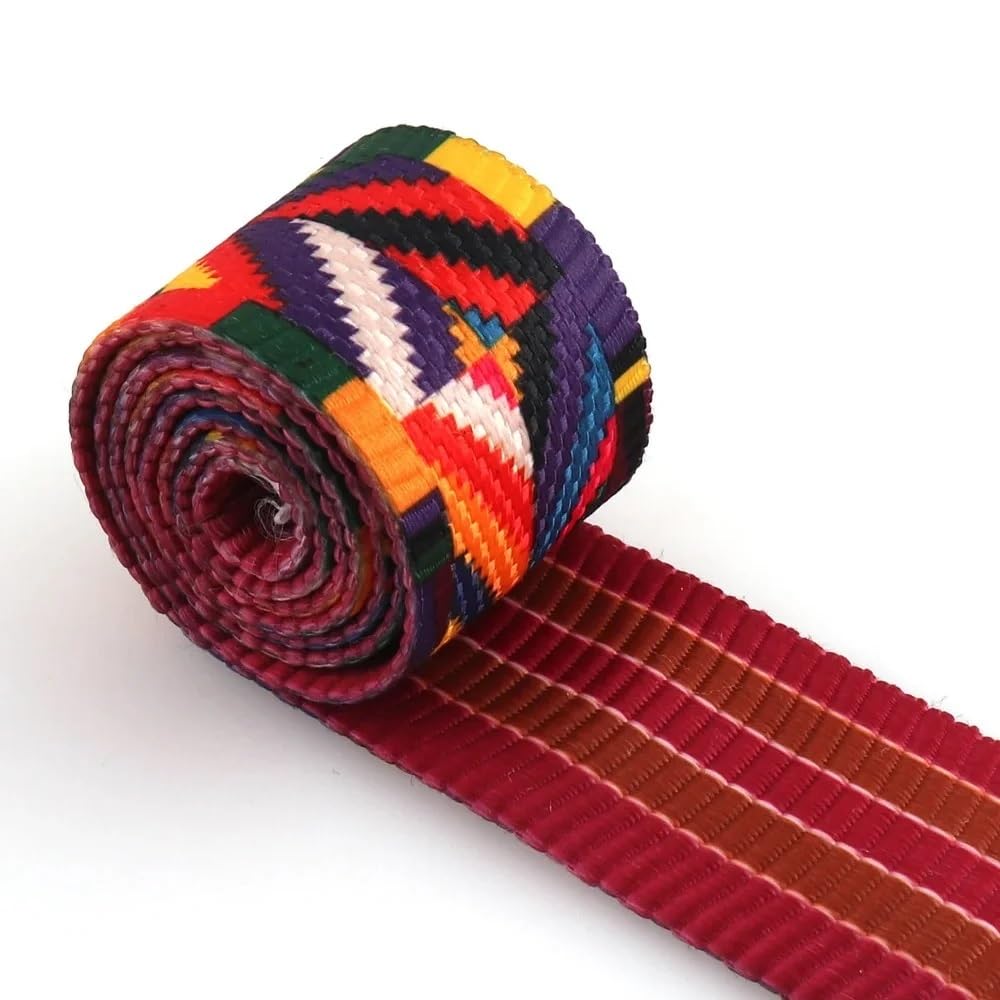 Webbing 5 Yards 38mm Colorful Webbing Strap Purse Ribbon Bag Straps Key Fob Luggage Belt Rope Dog Pet Collar Leash(14)