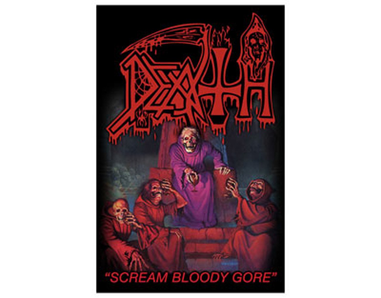 Gn Netcom Death Scream Bloody Gore Textile Poster Flag
