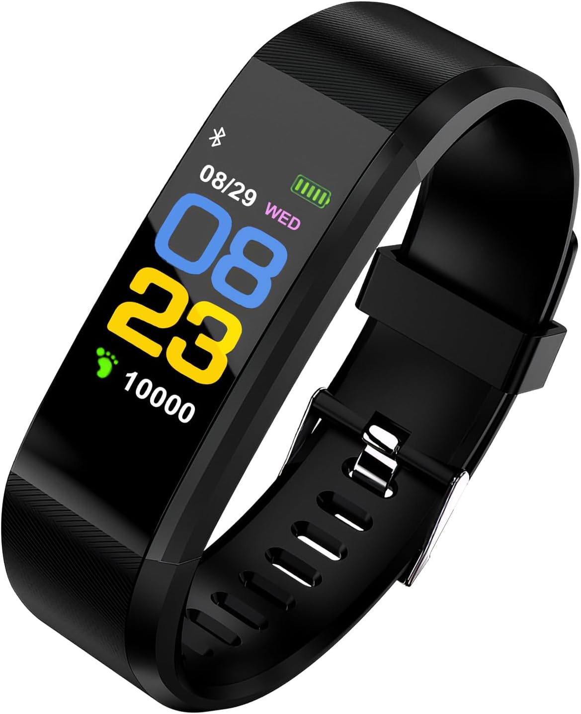 Fitness Activity Tracker,Smart Watch Trackers with Heart Rate Blood Pressure Oxygen LED Touch Screen with Sleep Monitor Step Calories Counter Sedentary Reminder Smartwatch Compatible for IOS Android